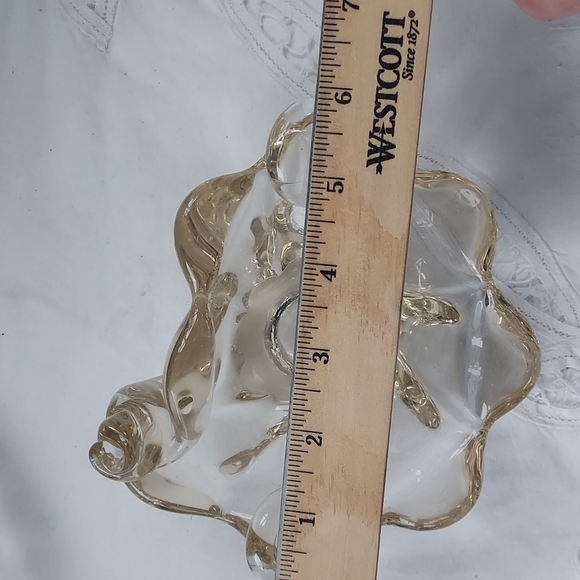 Art glass dish ashtray  .. beautiful retro vintage look - Picture 9 of 13